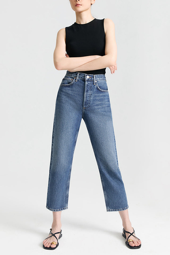 AGOLDE 90'S CROP MID RISE STRAIGHT