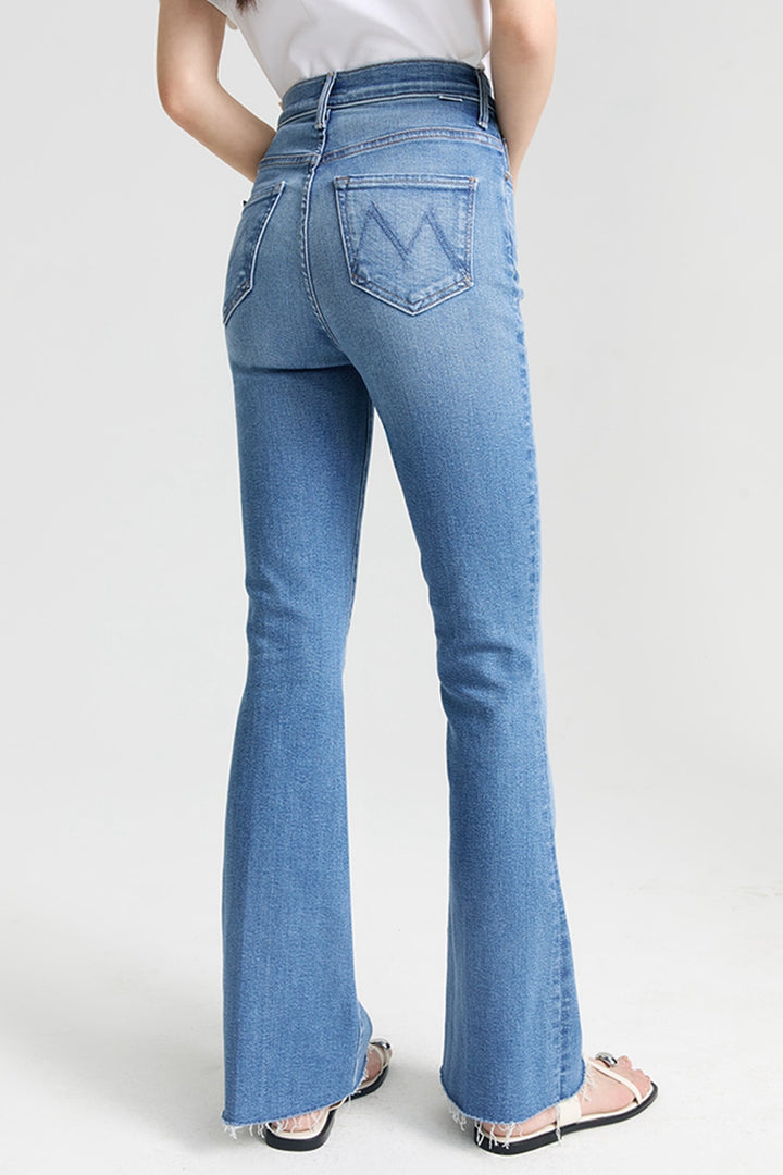 MOTHER PETITES The Lil High Waisted Weekender Fray