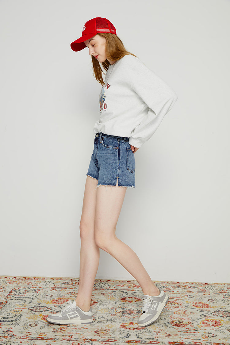Hey Joanie High Rise Denim Shorts