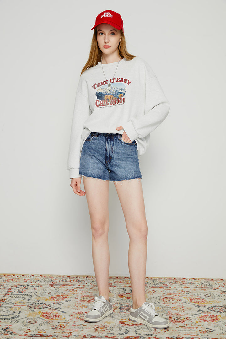 Hey Joanie High Rise Denim Shorts