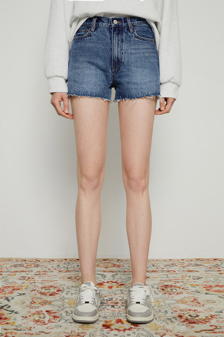 Hey Joanie High Rise Denim Shorts