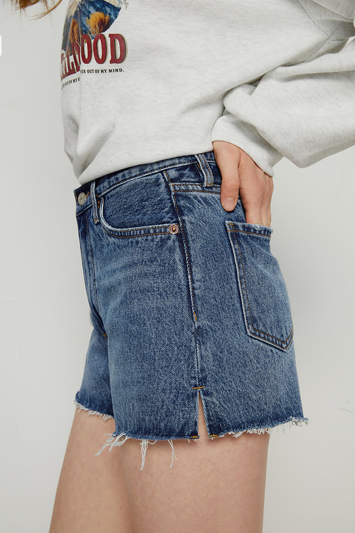 Hey Joanie High Rise Denim Shorts