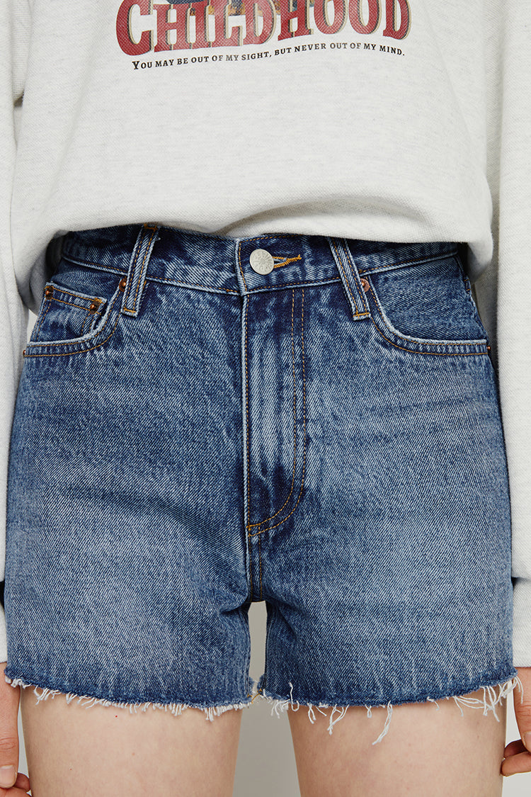 Hey Joanie High Rise Denim Shorts