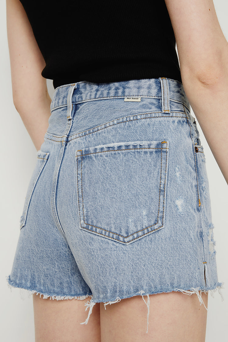 Hey Joanie High Rise Denim Shorts