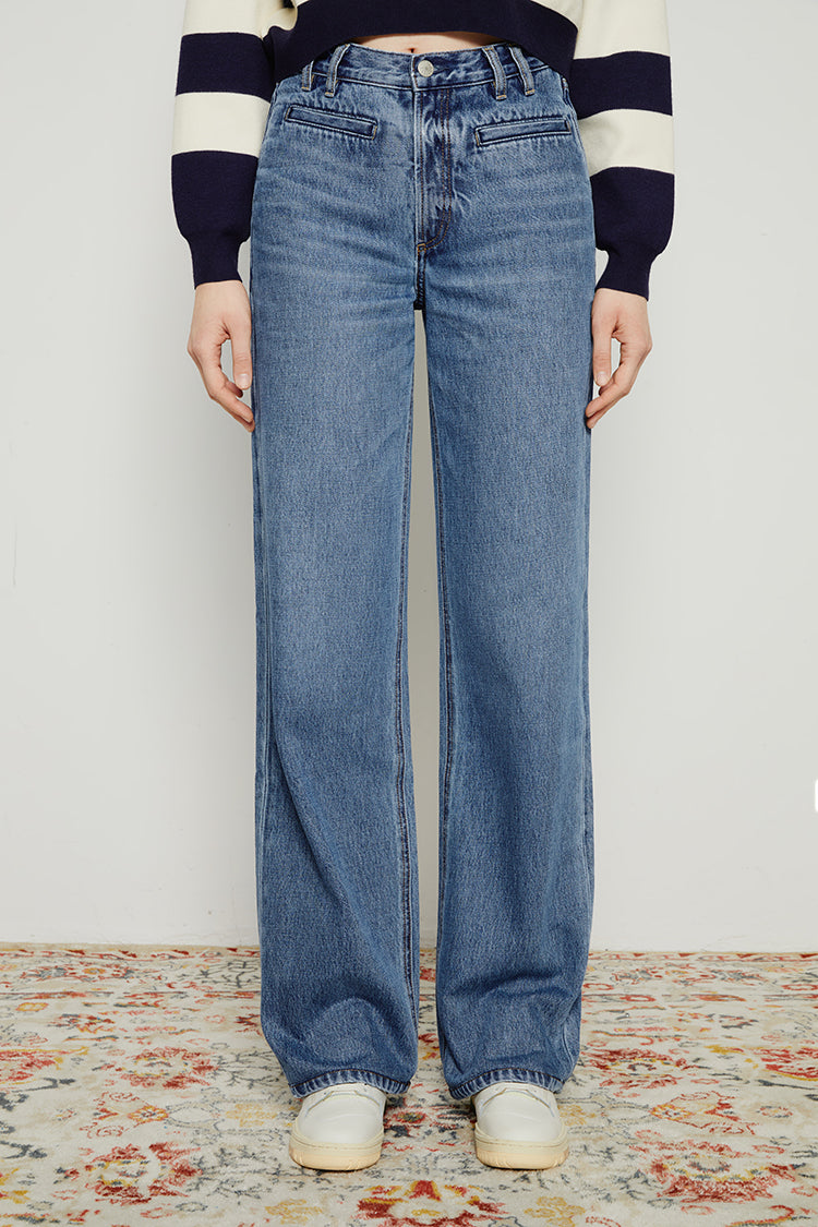 Hey Joanie Coney Island Whitefish High Rise Wide Jeans