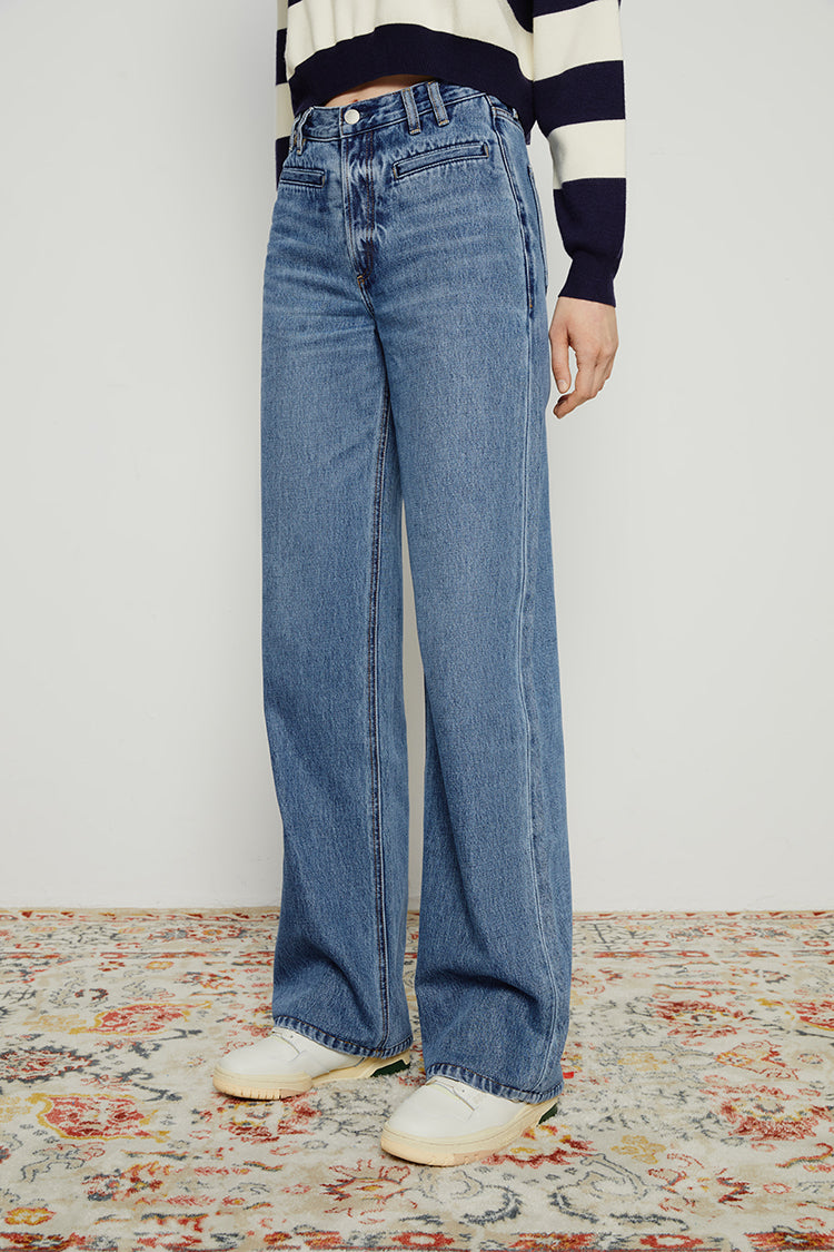 Hey Joanie Coney Island Whitefish High Rise Wide Jeans