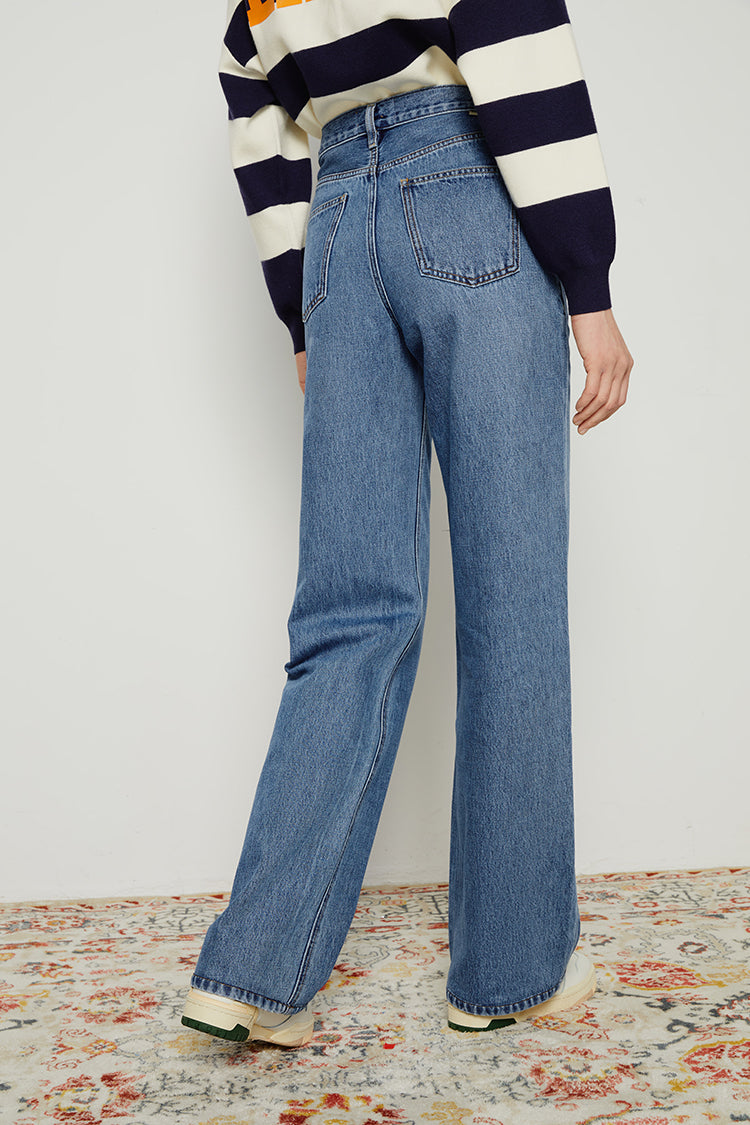 Hey Joanie Coney Island Whitefish High Rise Wide Jeans