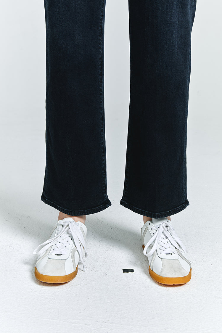 MOTHER PETITES The Lil Mid Rise Zip Rambler