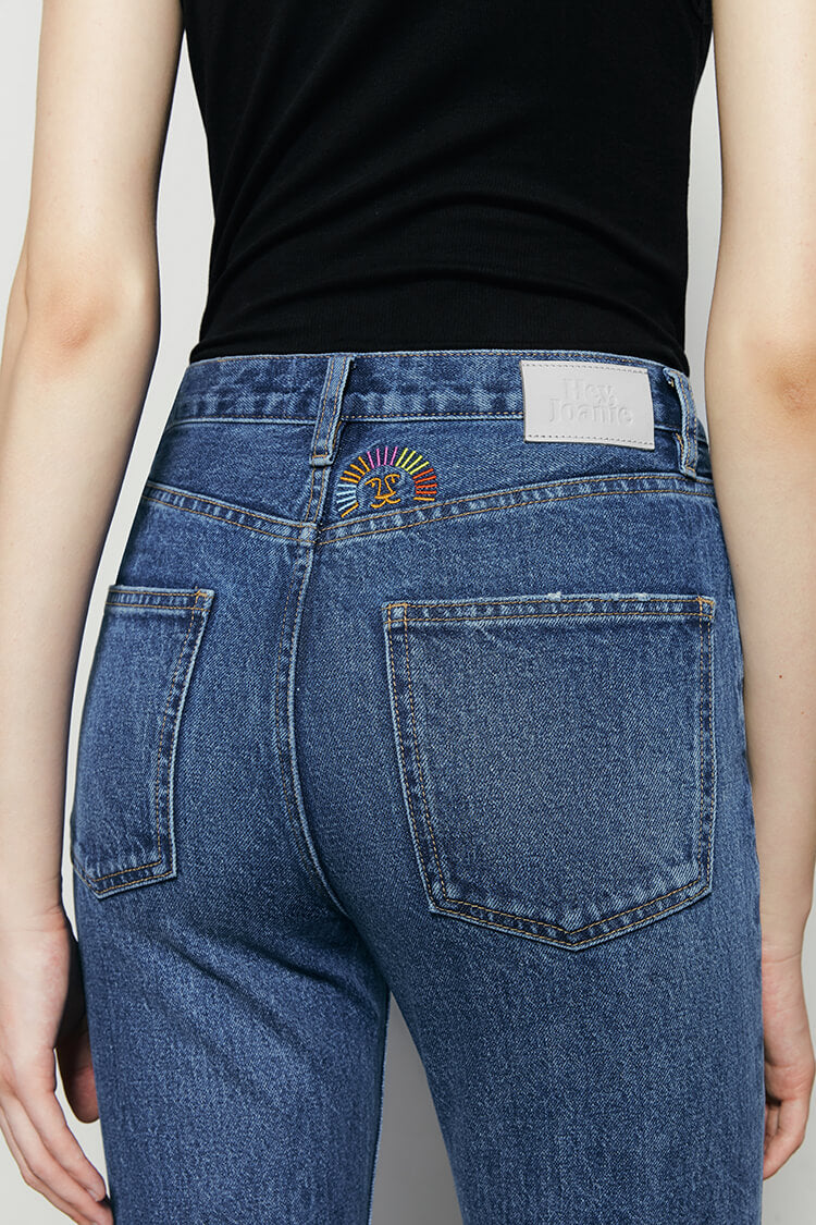 Hey Joanie Activity Grrrl High Rise Kick Crop Jeans