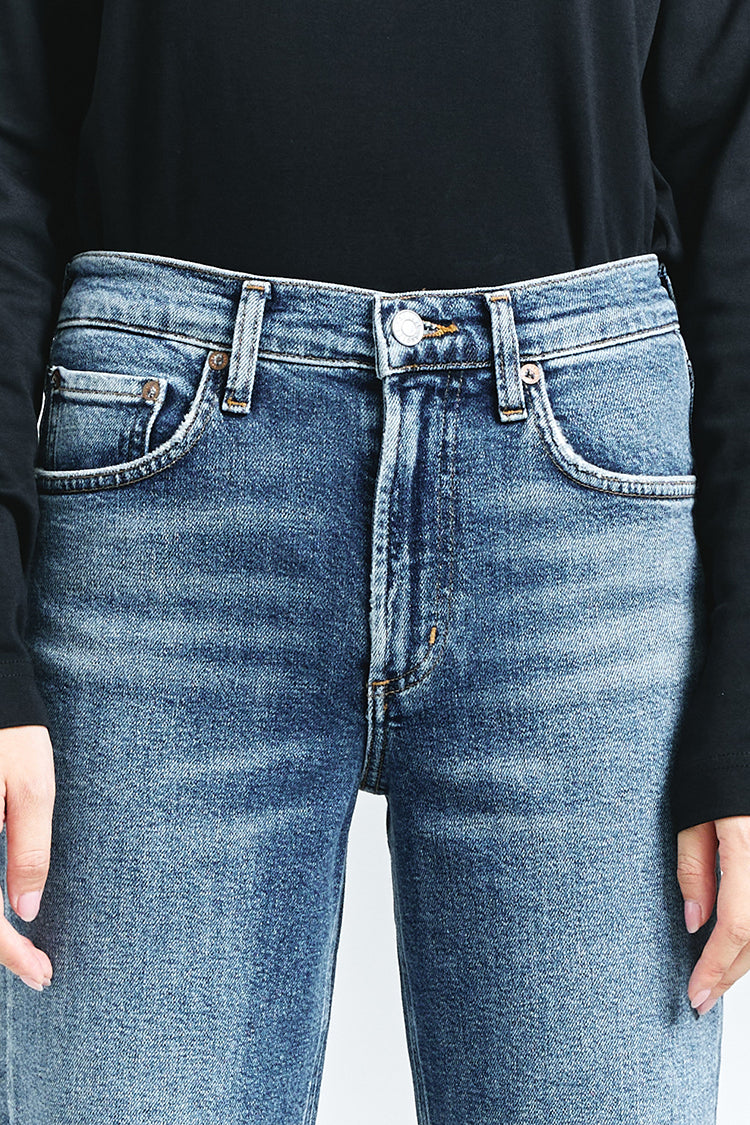 AGOLDE KYE MID RISE STRAIGHT CROP (STRETCH)