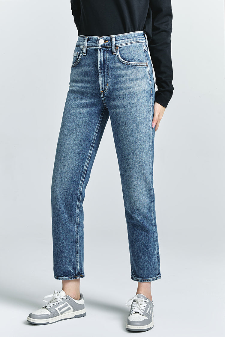 AGOLDE KYE MID RISE STRAIGHT CROP (STRETCH)