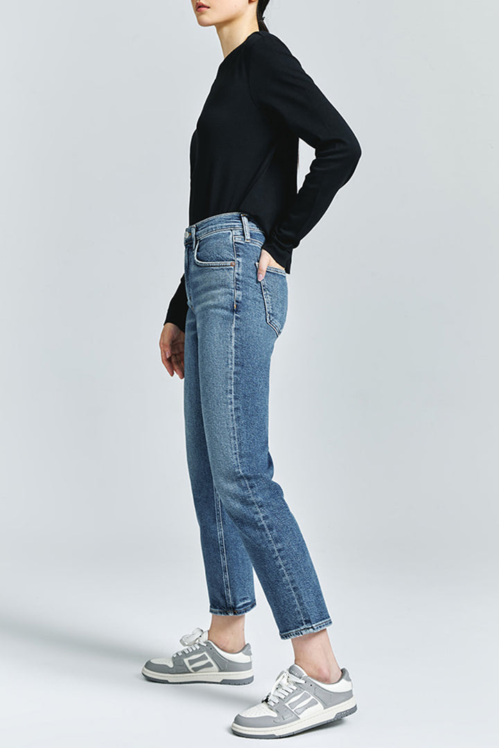 AGOLDE KYE MID RISE STRAIGHT CROP (STRETCH)
