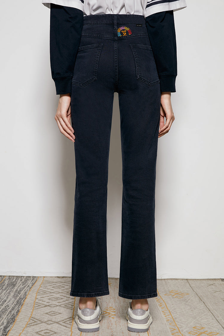 Hey Joanie Activity Grrrl High Rise Kick Crop Jeans