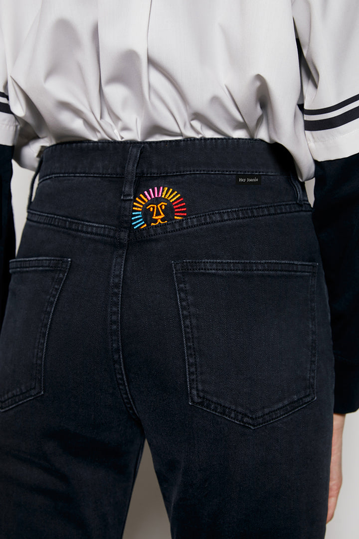 Hey Joanie Activity Grrrl High Rise Kick Crop Jeans
