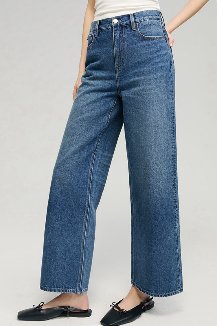 Hey Joanie The Cityer Crop Wide Jeans