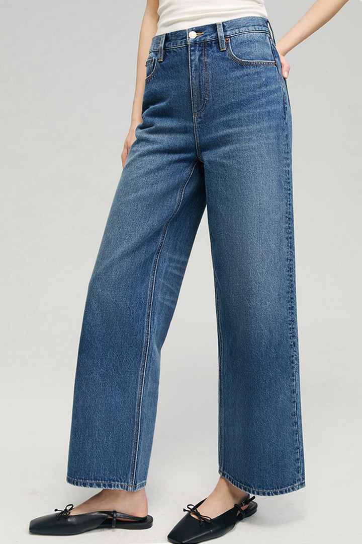 Hey Joanie The Cityer Crop Wide Jeans