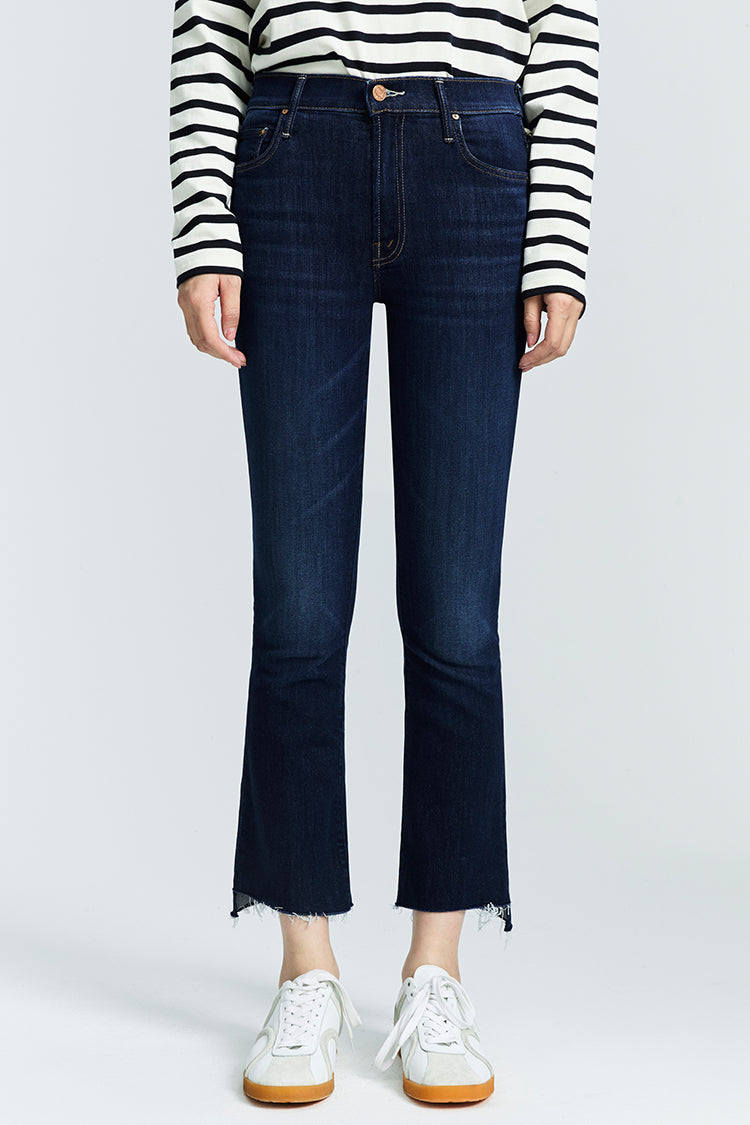 MOTHER PETITES The Lil Insider Crop Step Fray
