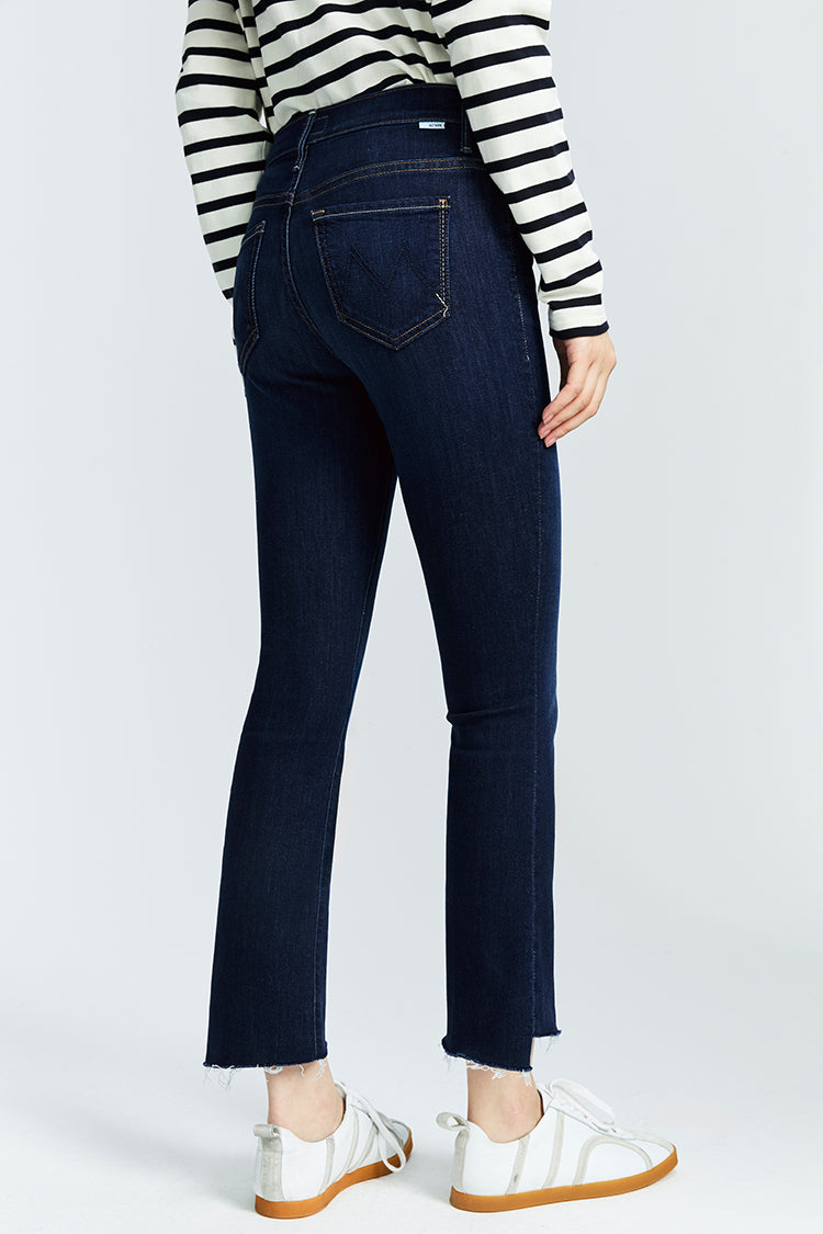 MOTHER PETITES The Lil Insider Crop Step Fray