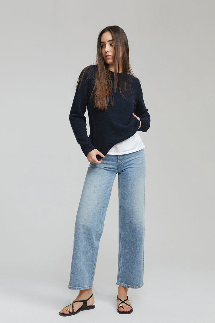 Hey Joanie The Cityer Crop Wide Jeans