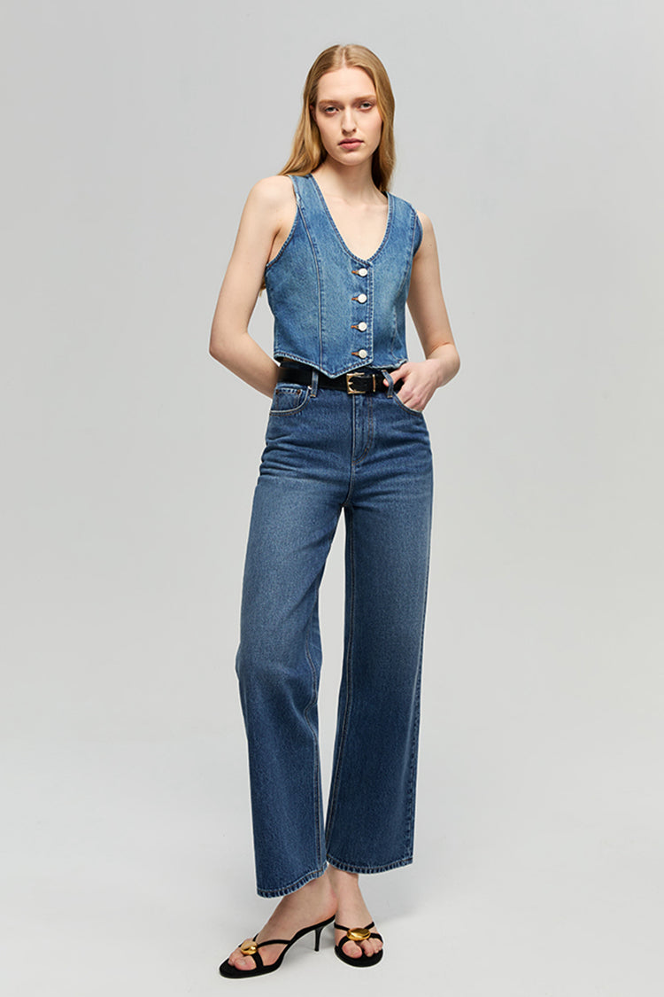 Hey Joanie Blue Horizon Denim Vest