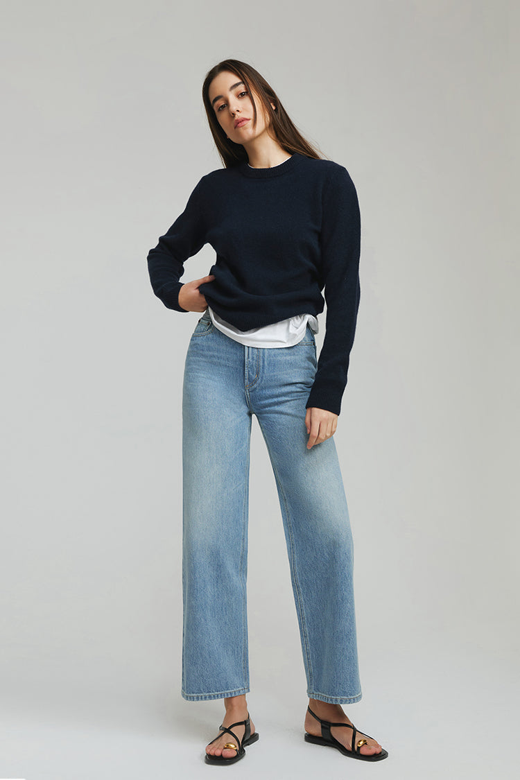 Hey Joanie The Cityer Crop Wide Jeans