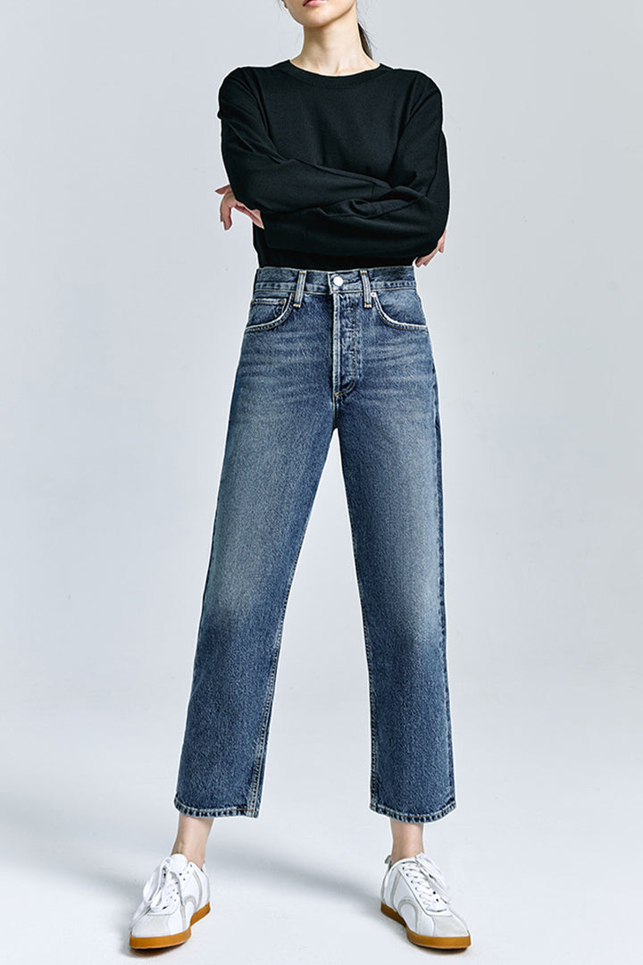 AGOLDE 90'S CROP MID RISE STRAIGHT