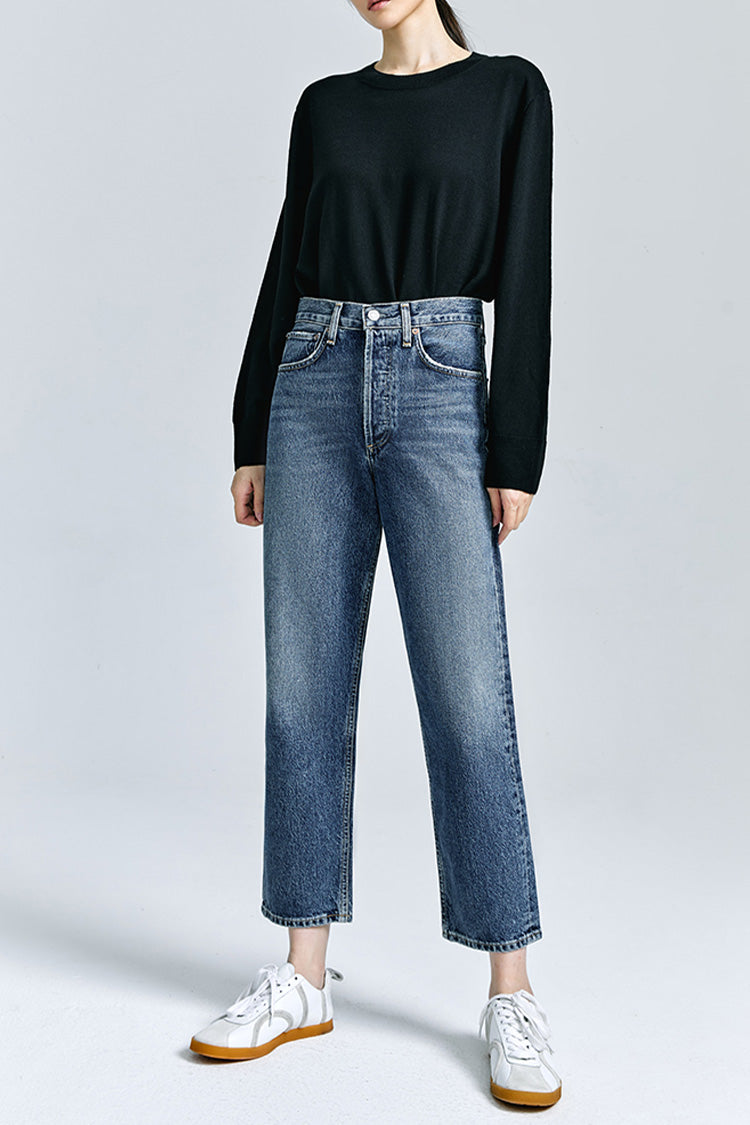 AGOLDE 90'S CROP MID RISE STRAIGHT