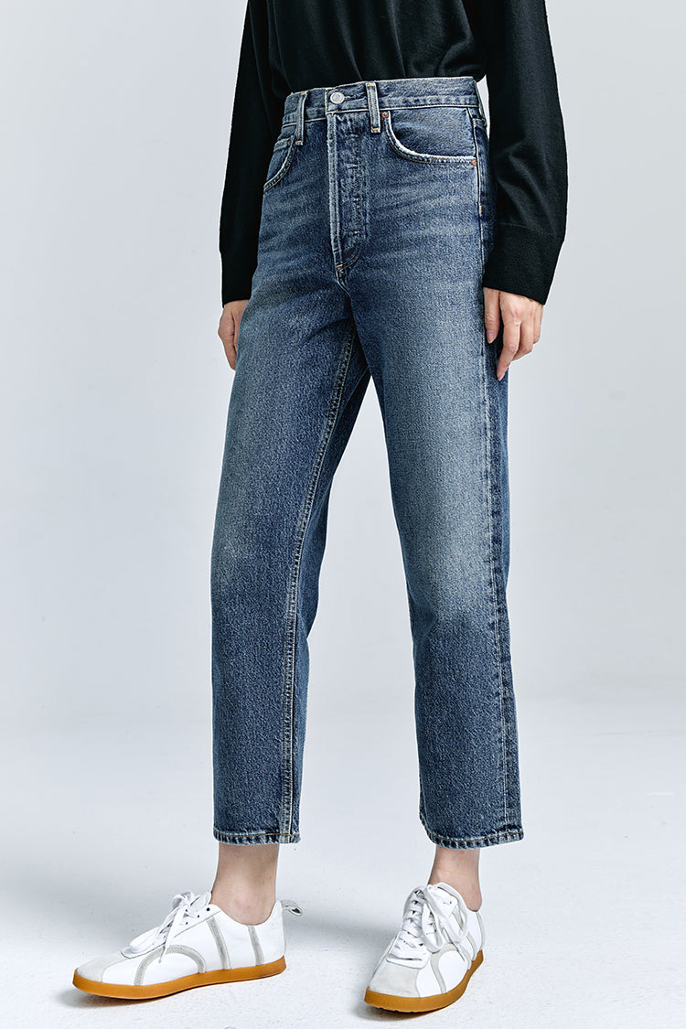 AGOLDE 90'S CROP MID RISE STRAIGHT