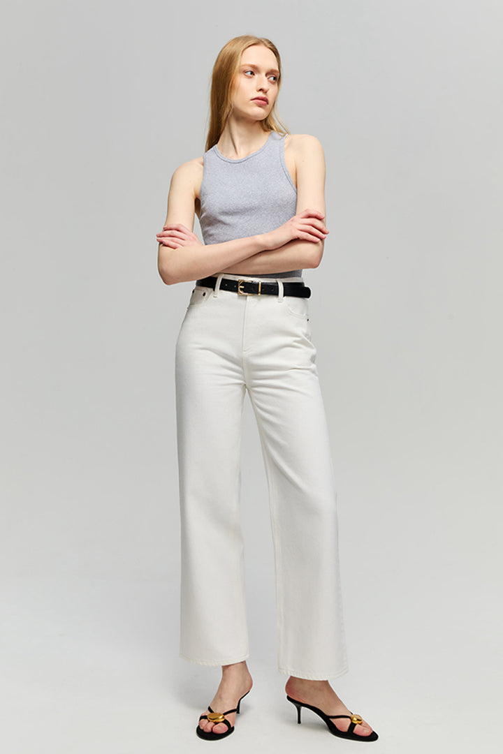 Hey Joanie The Cityer Crop Wide Jeans