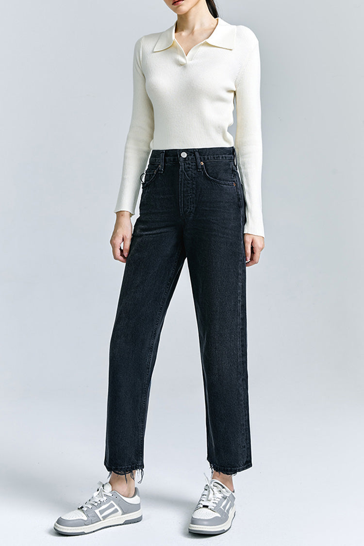 AGOLDE 90'S CROP MID RISE STRAIGHT