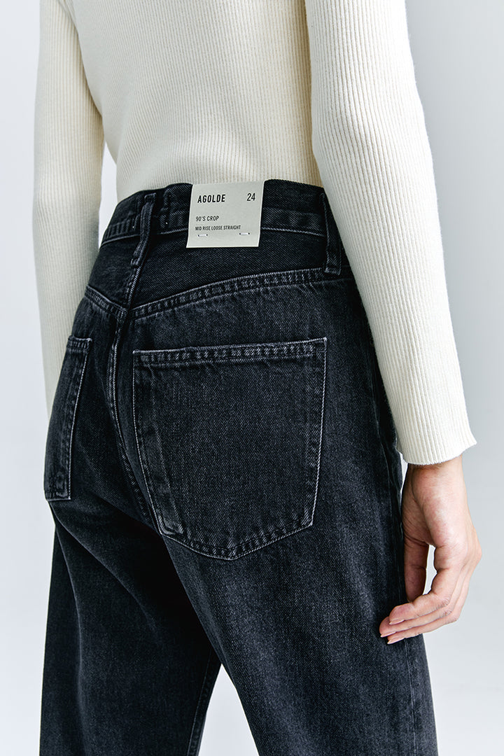 AGOLDE 90'S CROP MID RISE STRAIGHT