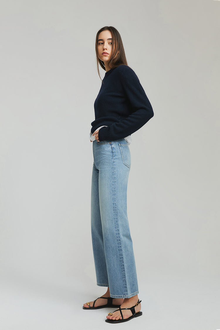 Hey Joanie The Cityer Crop Wide Jeans