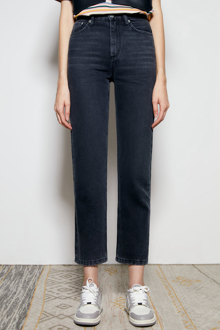 Hey Joanie Chelsea High Rise Straight Crop Jeans