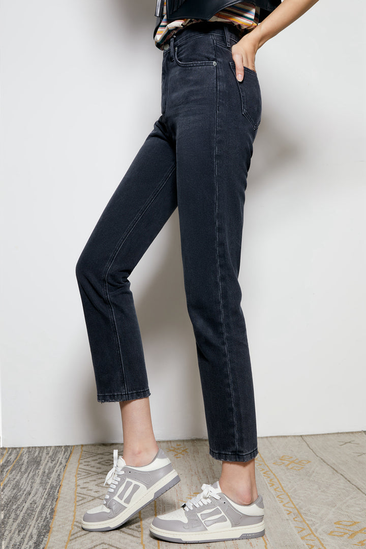 Hey Joanie Chelsea High Rise Straight Crop Jeans