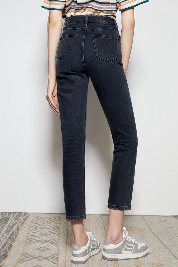 Hey Joanie Chelsea High Rise Straight Crop Jeans