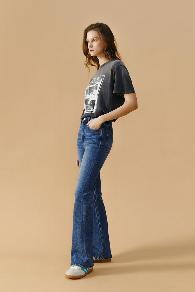 Hey Joanie Barbara High Rise Bootcut Jeans