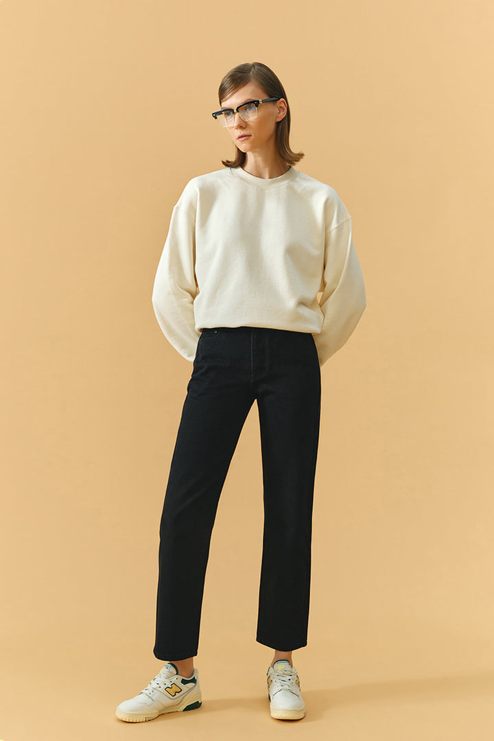 Hey Joanie Chelsea High Rise Straight Crop Jeans