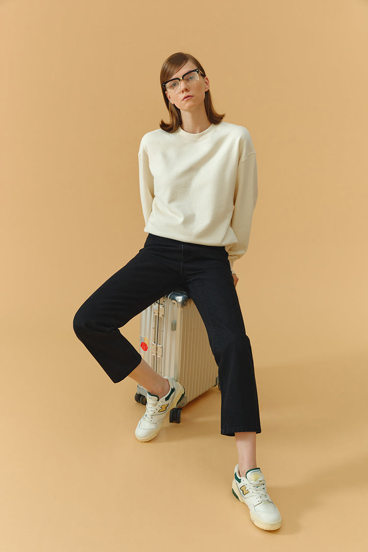 Hey Joanie Chelsea High Rise Straight Crop Jeans