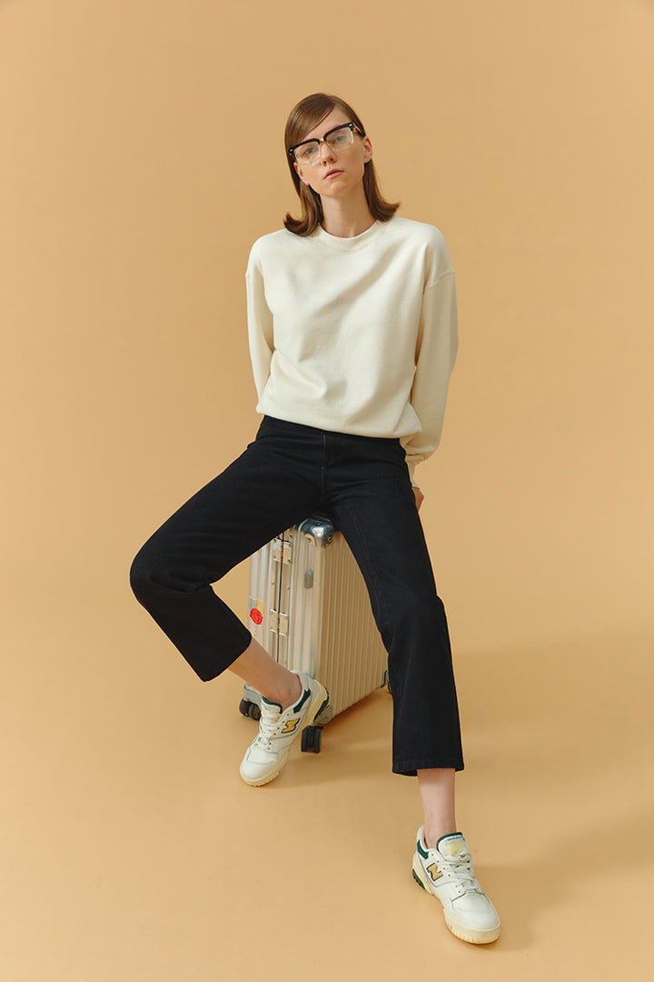 Hey Joanie Chelsea High Rise Straight Crop Jeans