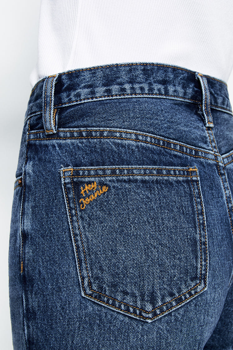Hey Joanie Manhattan High Rise Straight Ankle Jeans