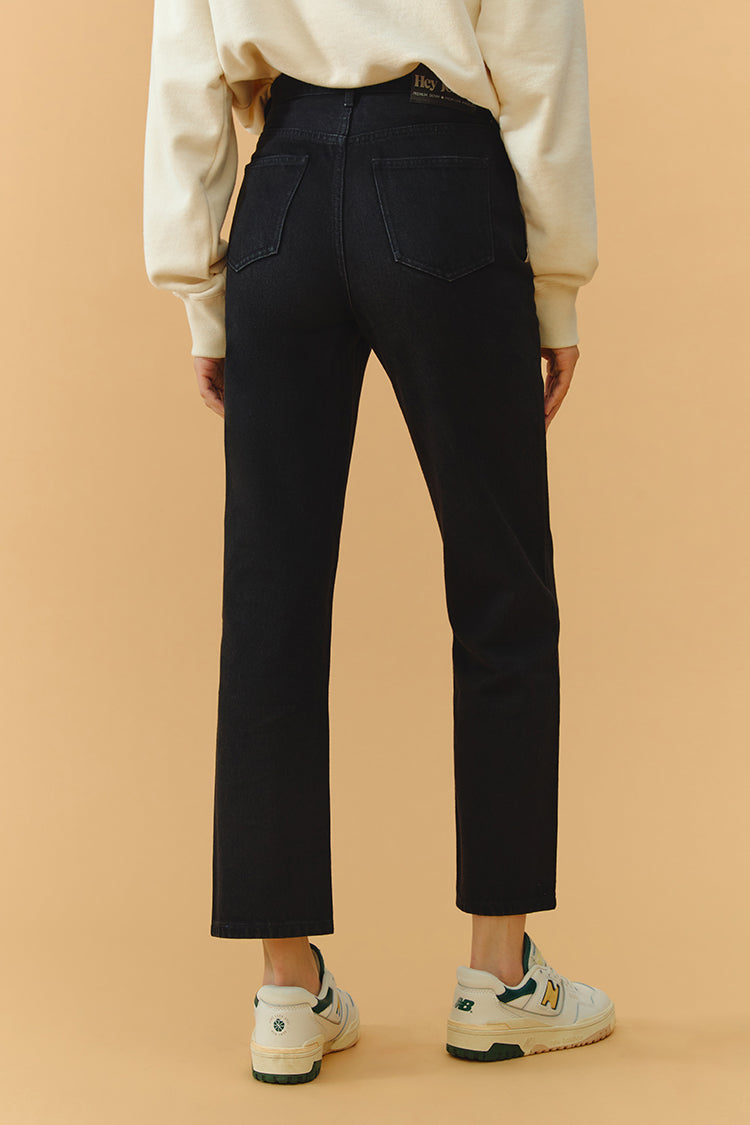 Hey Joanie Chelsea High Rise Straight Crop Jeans