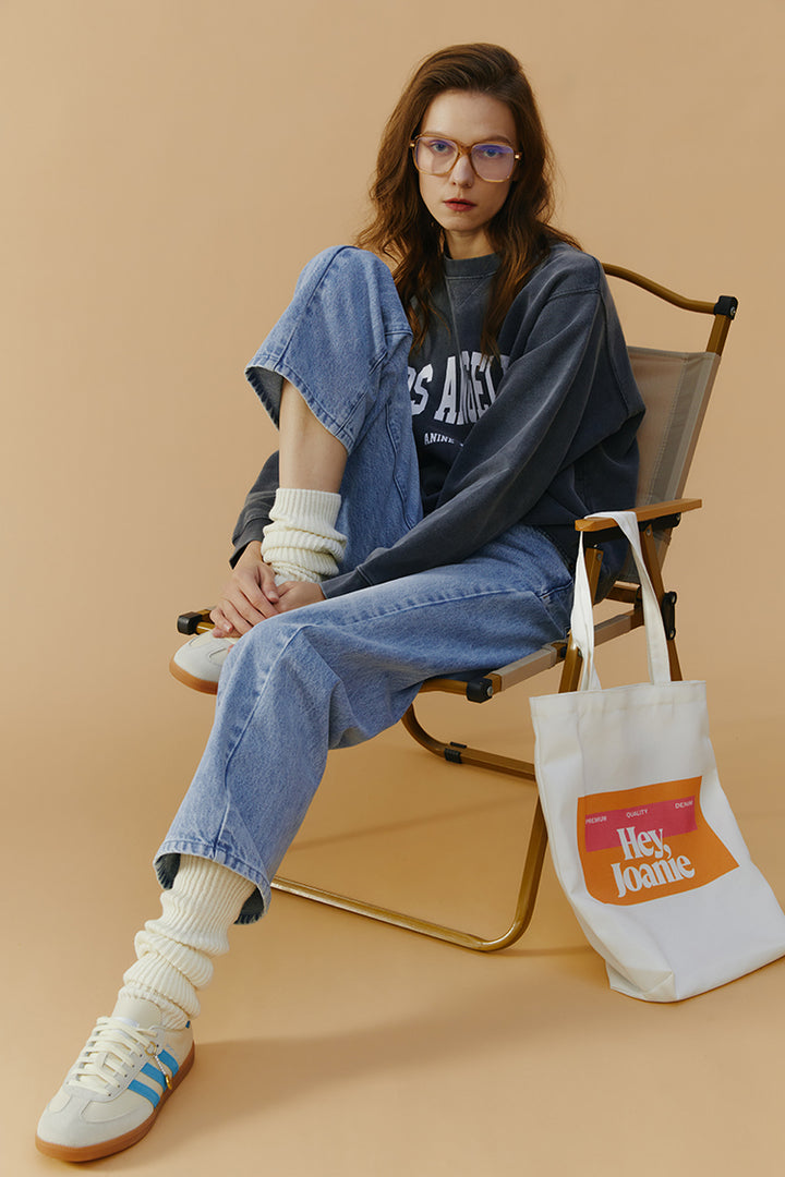 Hey Joanie High-Line Straight Cropped Jeans (Turkish Cotton)