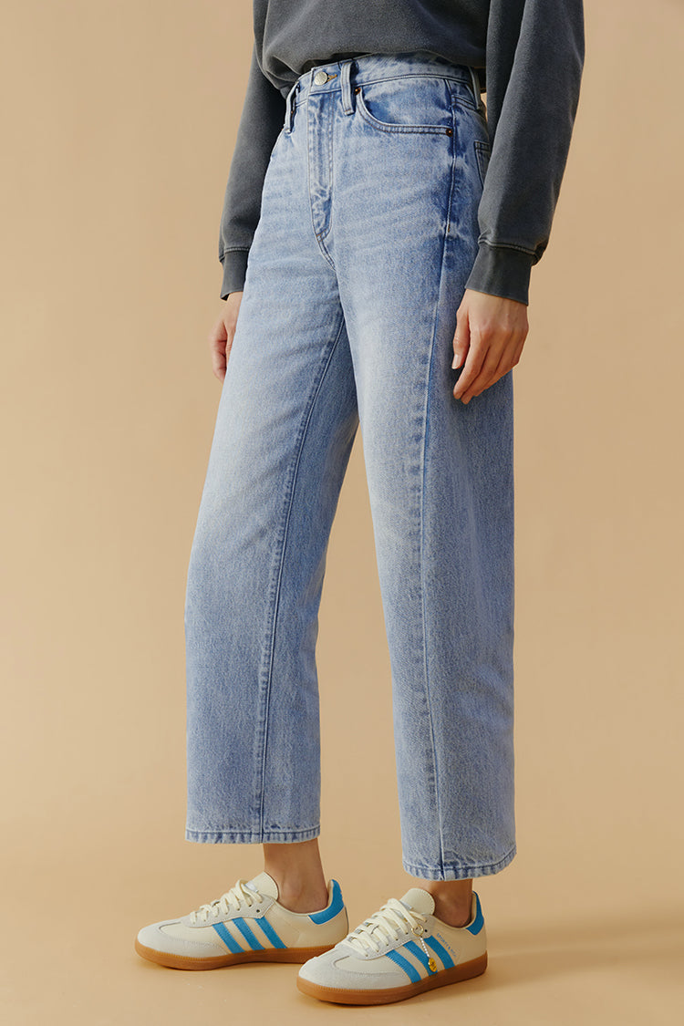 Hey Joanie High-Line Straight Cropped Jeans (Turkish Cotton)