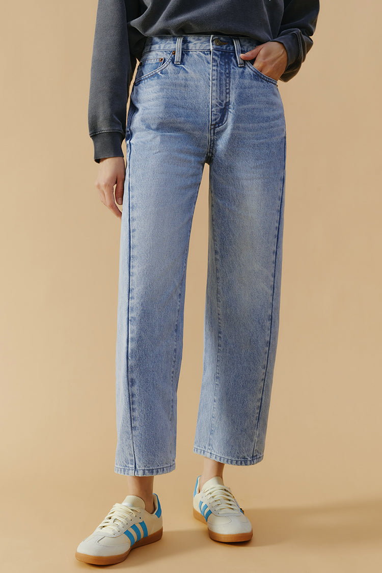 Hey Joanie High-Line Straight Cropped Jeans (Turkish Cotton)