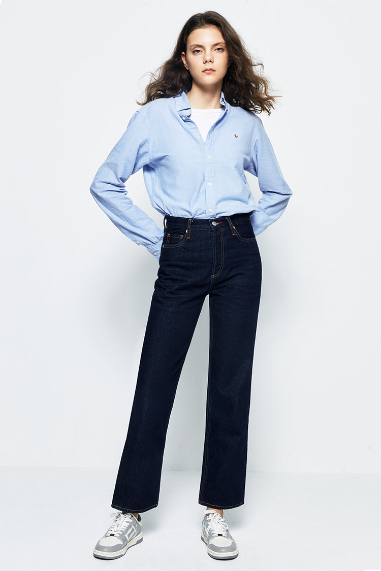 Hey Joanie Manhattan High Rise Straight Ankle Jeans