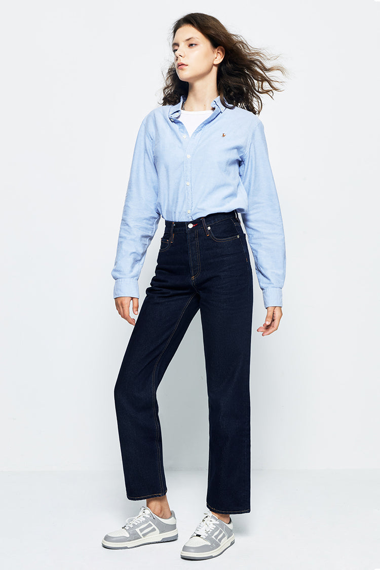Hey Joanie Manhattan High Rise Straight Ankle Jeans