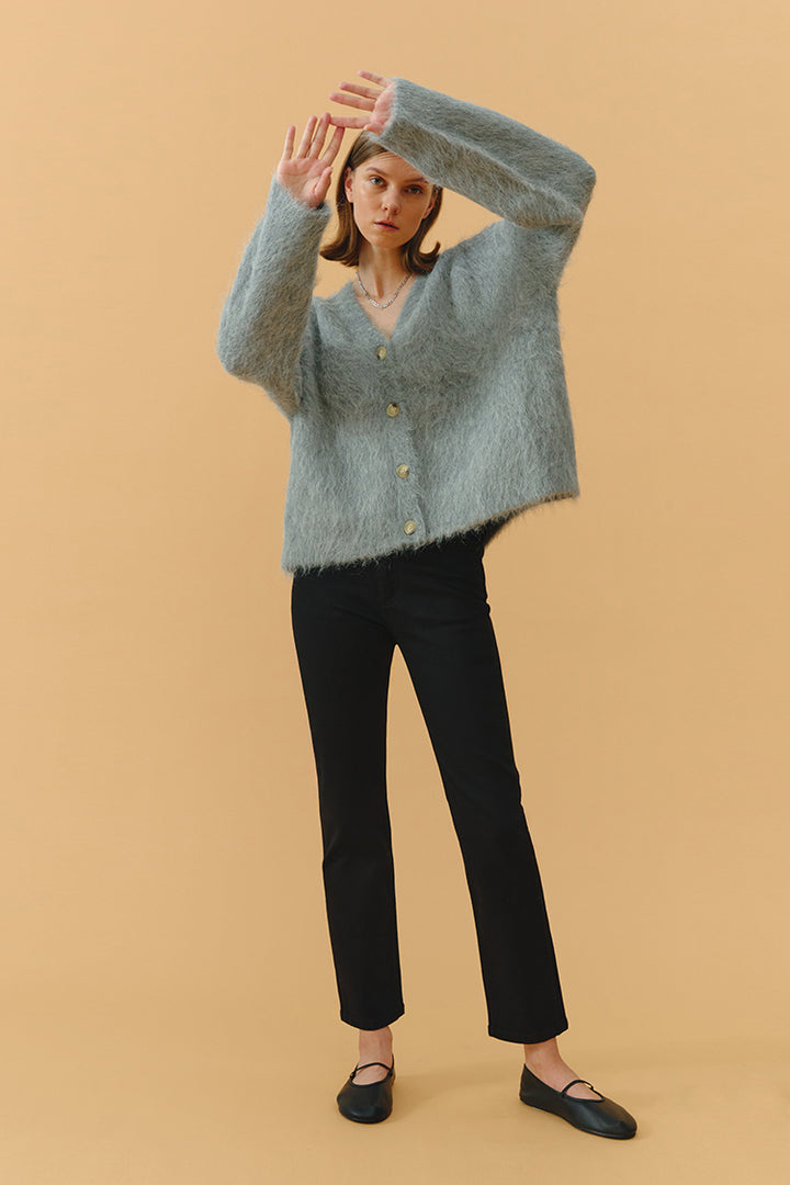 Hey Joanie Two Shots High Rise Straight Crop Jeans