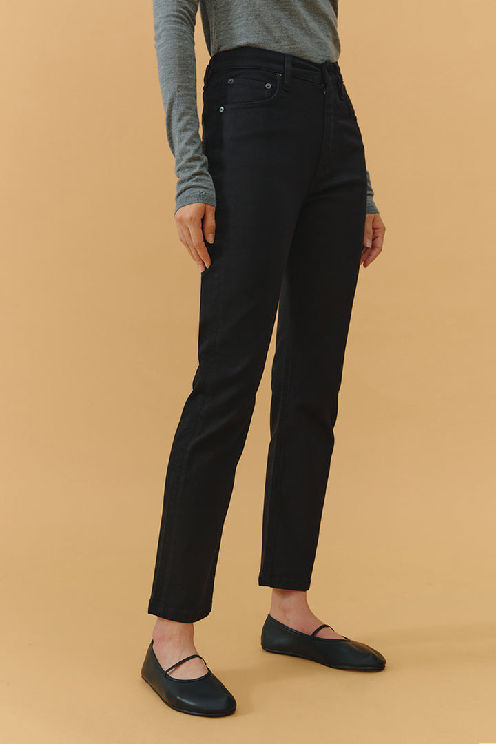 Hey Joanie Two Shots High Rise Straight Crop Jeans
