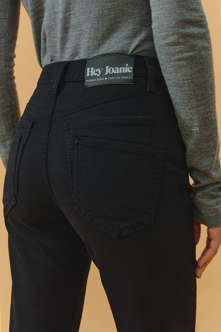 Hey Joanie Two Shots High Rise Straight Crop Jeans