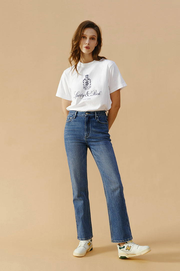 Hey Joanie Activity Grrrl High Rise Kick Crop Jeans